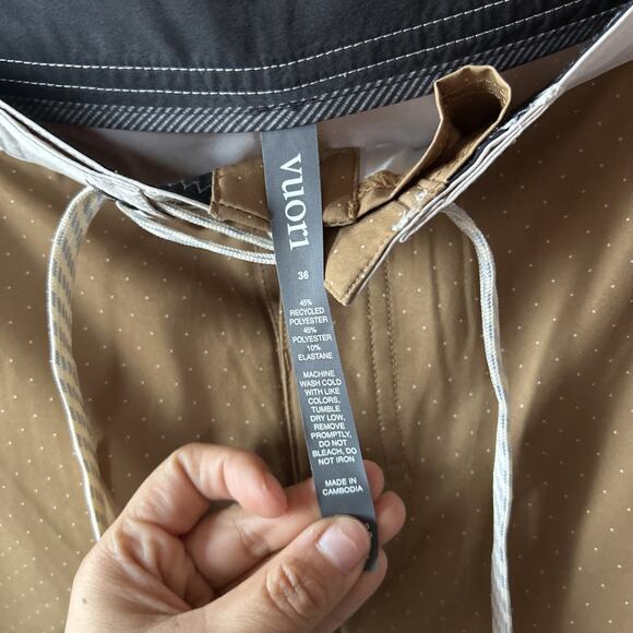 Vuori Cruise Boardshorts Mens Size 36 Bronze Micro Dot V314 - Picture 4 of 7